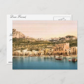 イタリアの島の町カプリークラシックPhotochr ポストカード (正面/裏面)