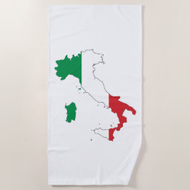 イタリアの形 ビーチタオル