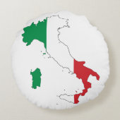 イタリアの形 ラウンドクッション (裏面)