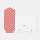 イタリアの愛！イタリアンテイストの赤いブライズシャワー フェイバーボックス (折り畳みなし)