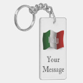 イタリアの振る旗 キーホルダー (正面左)