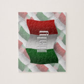 イタリアの振る旗 ジグソーパズル (縦)