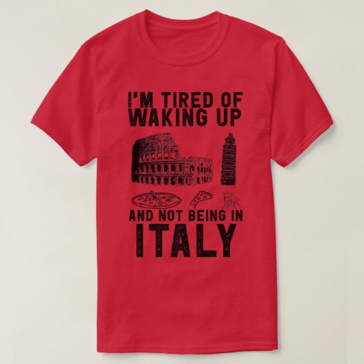 イタリアの旅行ことわざイタリアンのための文化とイタリア Tシャツ (デザイン正面)