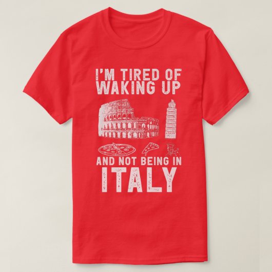 イタリアの旅行ことわざイタリアンのための文化とイタリア Tシャツ (デザイン正面)