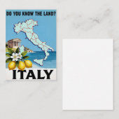 イタリアの旅行ポスター, ノートカード (正面/裏面)