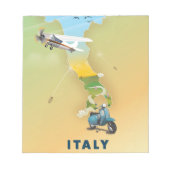 イタリアの旅行ポスター ノートパッド (正面)