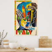 イタリアの旅行ポスター ポスター (キッチン)