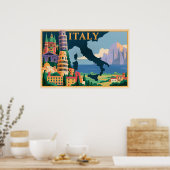 イタリアの旅行ポスター ポスター (キッチン)