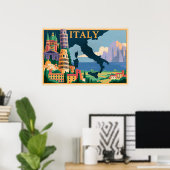 イタリアの旅行ポスター ポスター (ホームオフィス)