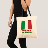 イタリアの旗が付いているイタリア トートバッグ (正面(商品))
