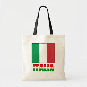 イタリアの旗が付いているイタリア トートバッグ