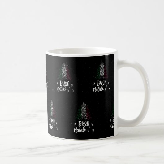 イタリアの旗とのメリークリスマス コーヒーマグカップ (右)