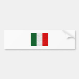 イタリアの旗のスネークスキン バンパーステッカー