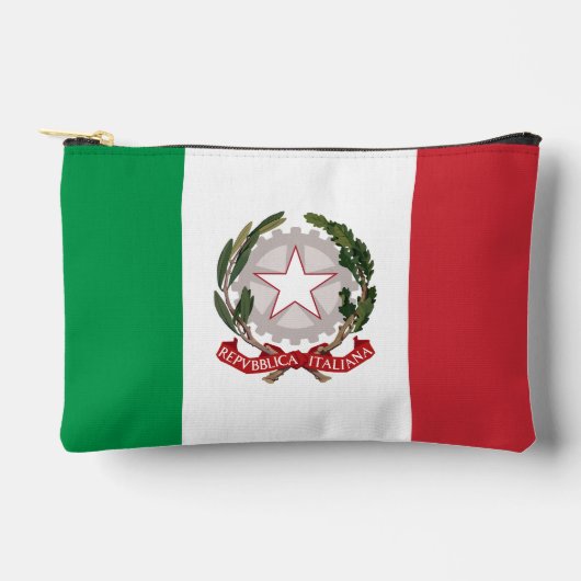 イタリアの旗のスマホケース アクセサリーポーチ (正面)