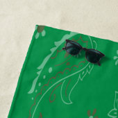 イタリアの旗のビーチタオル ビーチタオル (インサイチュ)