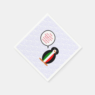 イタリアの旗の休日 ミスピンキーのおしゃべり スタンダードカクテルナプキン