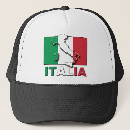 イタリアの旗の土地 キャップ (正面)