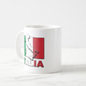 イタリアの旗の土地 コーヒーマグカップ (正面左)