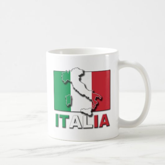 イタリアの旗の土地 コーヒーマグカップ (右)