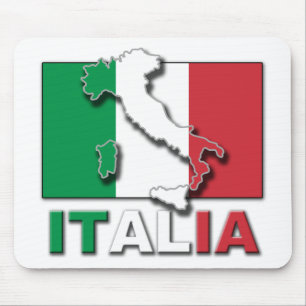 イタリアの旗の土地 マウスパッド