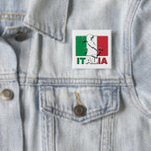 イタリアの旗の土地 缶バッジ (インサイチュ)
