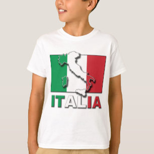 イタリアの旗の土地 Tシャツ