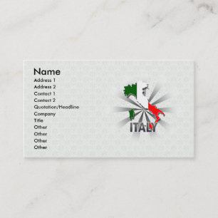 イタリアの旗の地図2.0 名刺