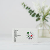 イタリアの旗の地図2.0 名刺 (スタンド正面)