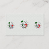 イタリアの旗の地図2.0 名刺 (裏面)