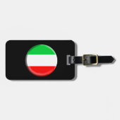 イタリアの旗の荷物のラベル ラゲッジタグ (正面横)