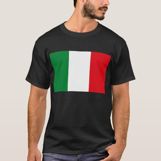 イタリアの旗のTシャツ Tシャツ (正面)