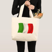 イタリアの旗トートバッグ ラージトートバッグ (正面(商品))
