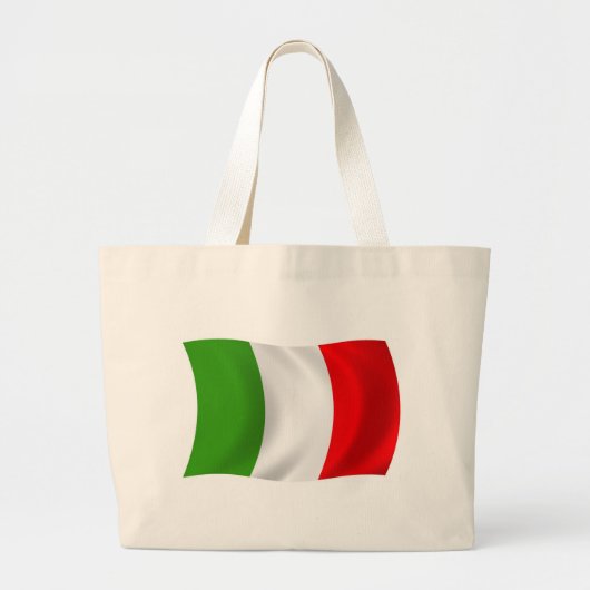 イタリアの旗トートバッグ ラージトートバッグ (正面)
