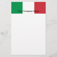 イタリアの旗付き文房具