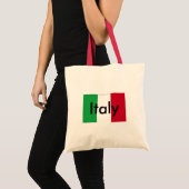 イタリアの旗柄 安価なトート トートバッグ (正面(商品))