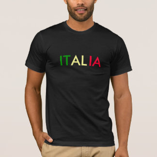 イタリアの旗色のデザイン Tシャツ
