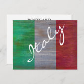 イタリアの旗-イタリアンな旗-個人化して下さい ポストカード (正面/裏面)