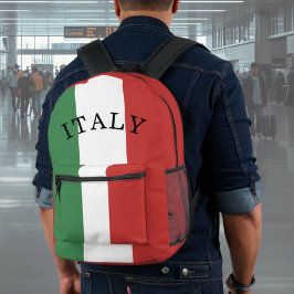 イタリアの旗 イタリア風 プリントバックパック