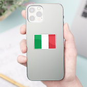 イタリアの旗 カット加工 シール (スマートフォン)