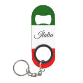 イタリアの旗 キーホルダー栓抜き (正面)