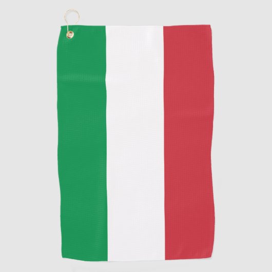 イタリアの旗 ゴルフタオル (正面)