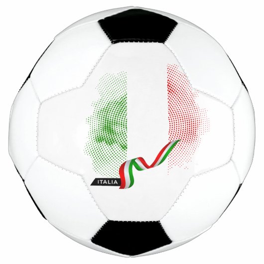 イタリアの旗 サッカーボール (正面)