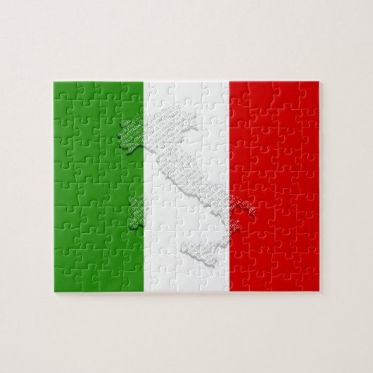 イタリアの旗 ジグソーパズル (横)