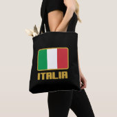 イタリアの旗 トートバッグ (クローズアップ)
