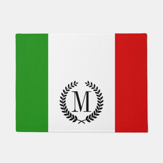 イタリアの旗 ドアマット (正面)