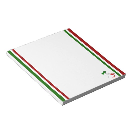 イタリアの旗 ノートパッド (アングル)
