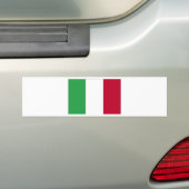 イタリアの旗 バンパーステッカー (車上)