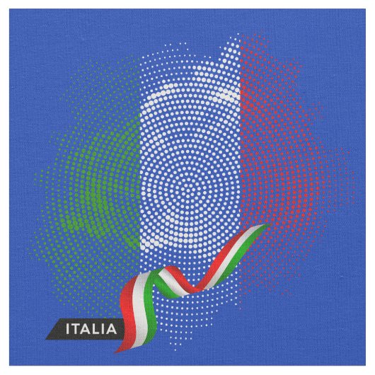イタリアの旗 ファブリック (クローズアップ)
