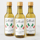 イタリアの旗 ファミリーリユニオン ワインラベル (ボトル)