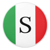 イタリアの旗 - モノグラム イタリアン  セラミックノブ (正面)